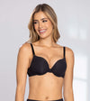 Brasier con realce alto Cher France negro frontal