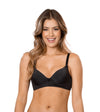 Brasier de realce medio y escote profundo negro