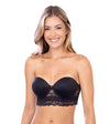 Brasier strapless con base en encaje Cher France negro frontal