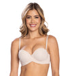Brasier strapless con realce alto Cher France piel frontal