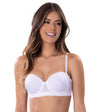 Brasier strapless de cargaderas removibles blanco