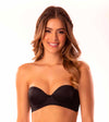 Brasier strapless de espalda ancha negro