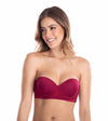 Brasier strapless vinotinto Feria del Brasier