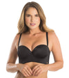 Brasier strapless espalda ancha Mujer Latina negro