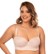 Brasier strapless tipo bustier piel