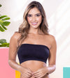 Top strapless Mujer Latina negro