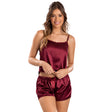Feria del brasier-pijama short-vinotinto-mujer