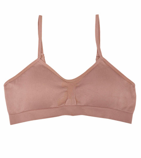 Top de tiras con copa para uso diario rosa