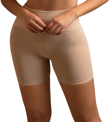 Bicicletero femenino invisible beige
