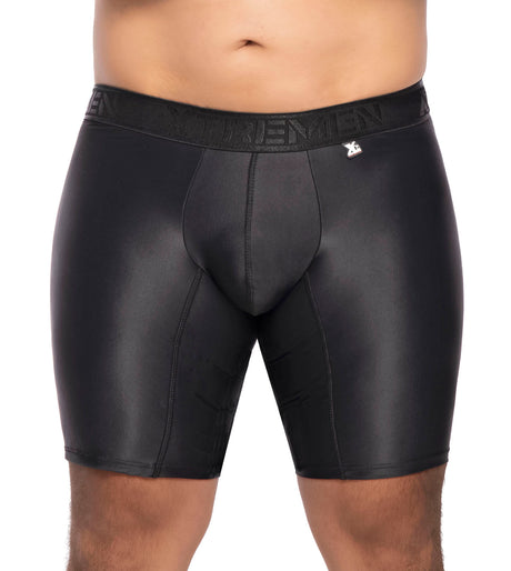 Boxer-masculino-de-microfibra-en-tallas-grandes-negro-frontal