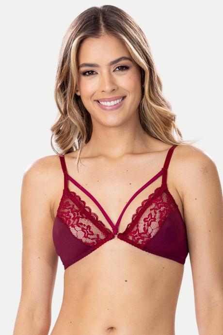 Bralette triangular con detalle en escote Feria del Brasier