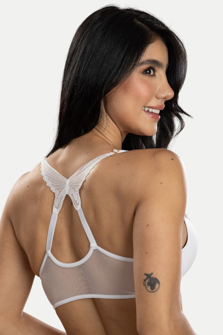 Brasier 3D con mariposa bordada Mujer Latina Feria del Brasier