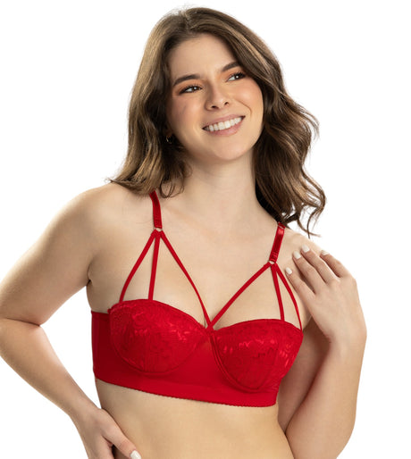 Brasier con triple tira en escote Feria del Brasier