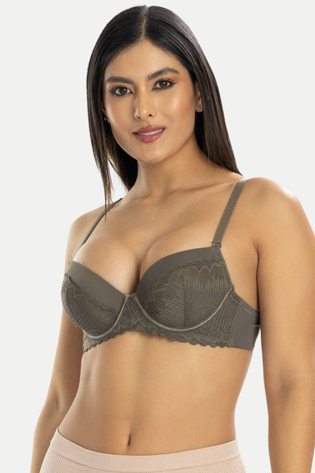 Brasier push up con encaje en copa Feria del Brasier