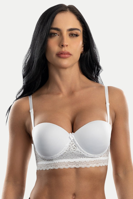 Brasier strapless base encaje Feria del Brasier