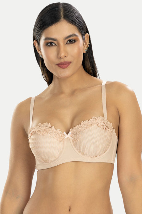 Brasier strapless con bordado Feria del Brasier