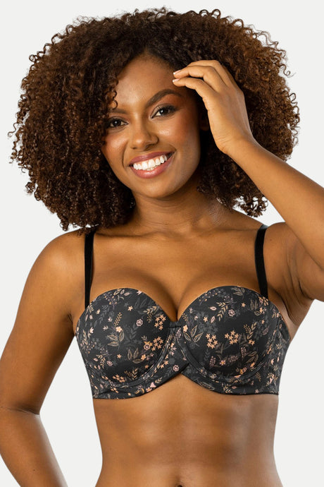 Brasier strapless realce 3D Mujer Latina Feria del Brasier