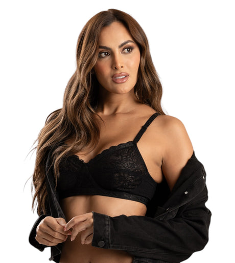 Brasier tipo top en encaje Mujer Latina Feria del Brasier