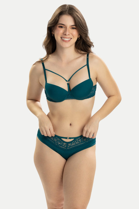 Conjunto con tiras en escote Feria del Brasier