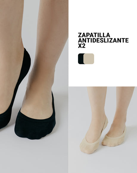 Paquete x2 de baleta anti desliz 