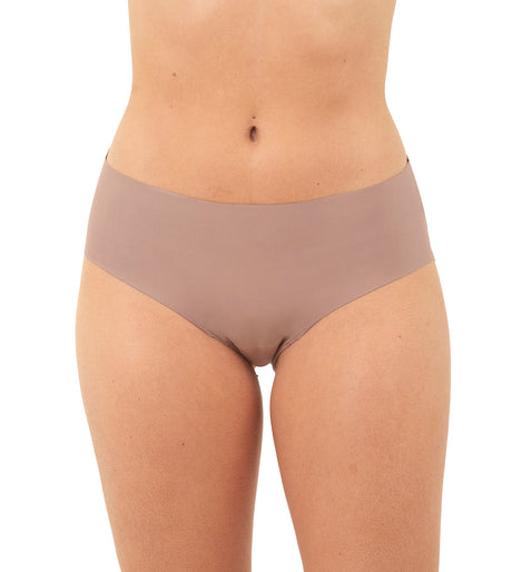Paquete x3 de de panty cachetero corte laser cocoa frontal