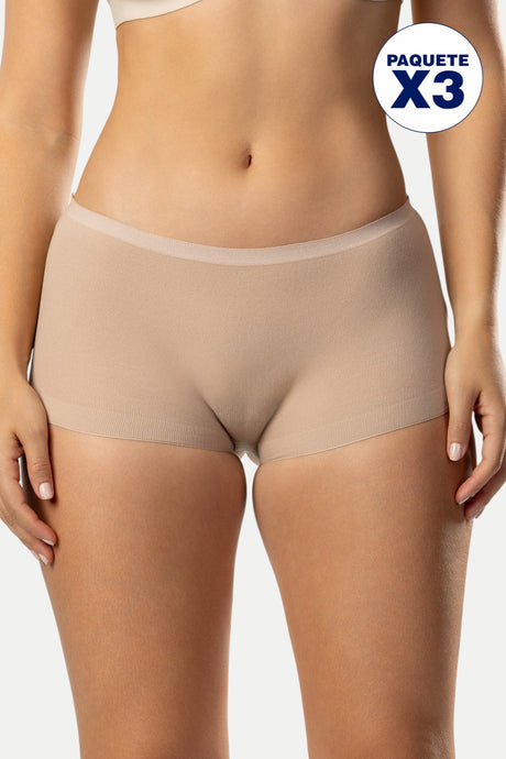 Paquete x3 pantyflex cocoa Feria del Brasier