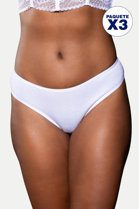 Paquete x3 panty brasilera ancha Feria del Brasier
