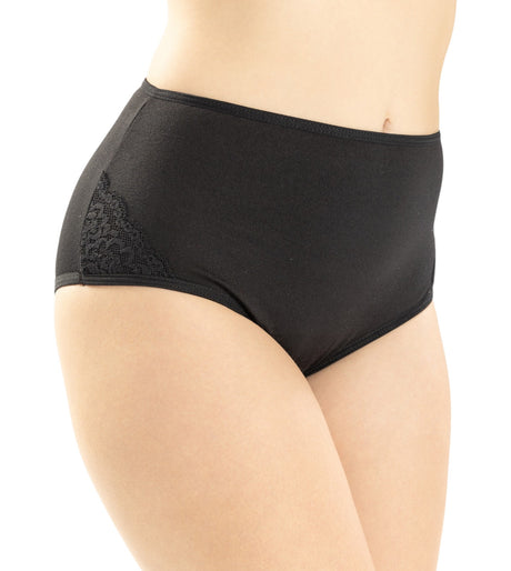 Paquete x3 panty clásico con encaje lateral Feria del Brasier
