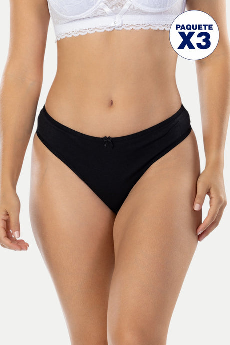 Paquete x3 tanga brasilera alta Feria del Brasier