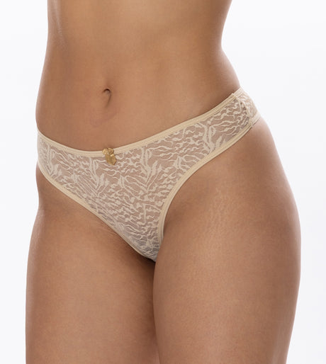 Paquete x3 tanga brasilera en blonda Feria del Brasier