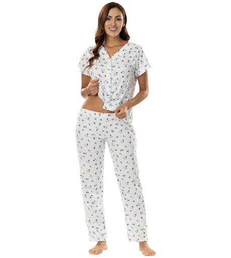 Pijama camisa botones y pantalón Feria del Brasier