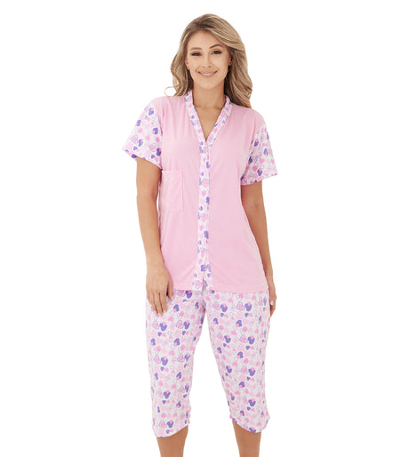 Pijama capri manga corta Feria del Brasier