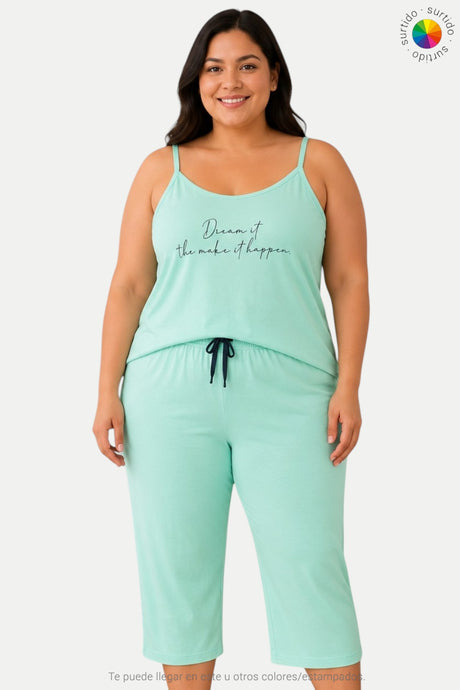 Pijama capri tallas grandes Feria del Brasier