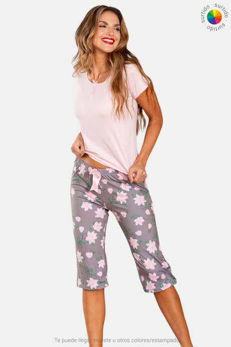 Pijama capri y camisa manga corta Feria del Brasier