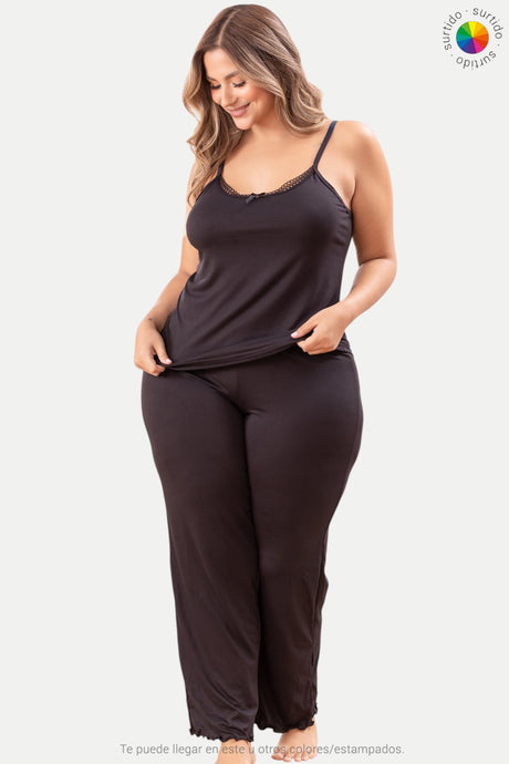 Pijama con blusa y pantalón largo Feria del Brasier