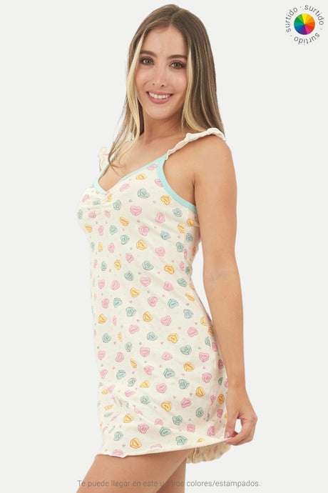 Pijama en bata con boleros Feria del Brasier