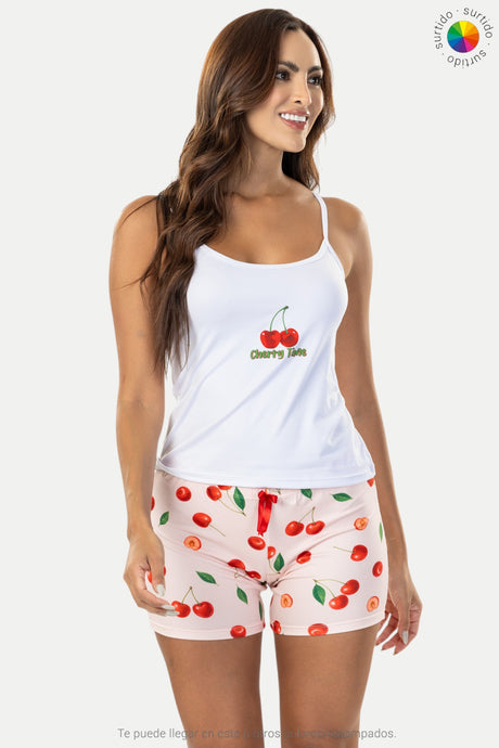 Pijama short estampada Feria del Brasier