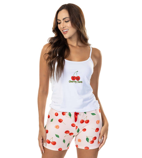 Pijama short estampada Feria del Brasier