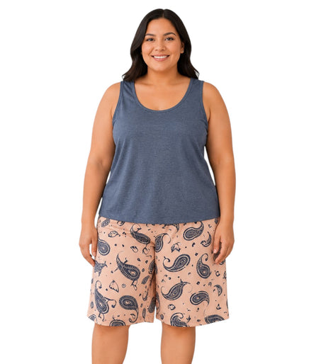 Pijama short tallas grandes Feria del Brasier