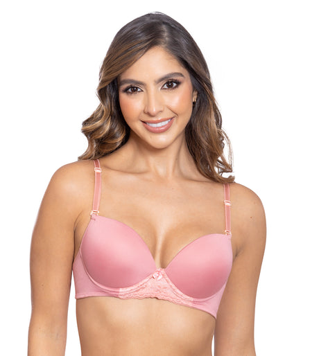 Brasier con detalle en encaje frontal nude