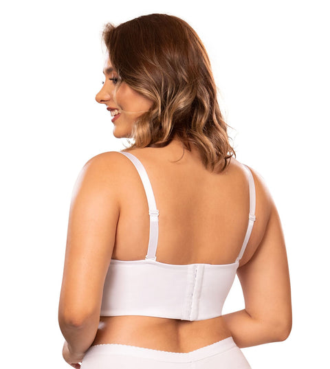 Brasier strapless espalda ancha Mujer Latina blanco
