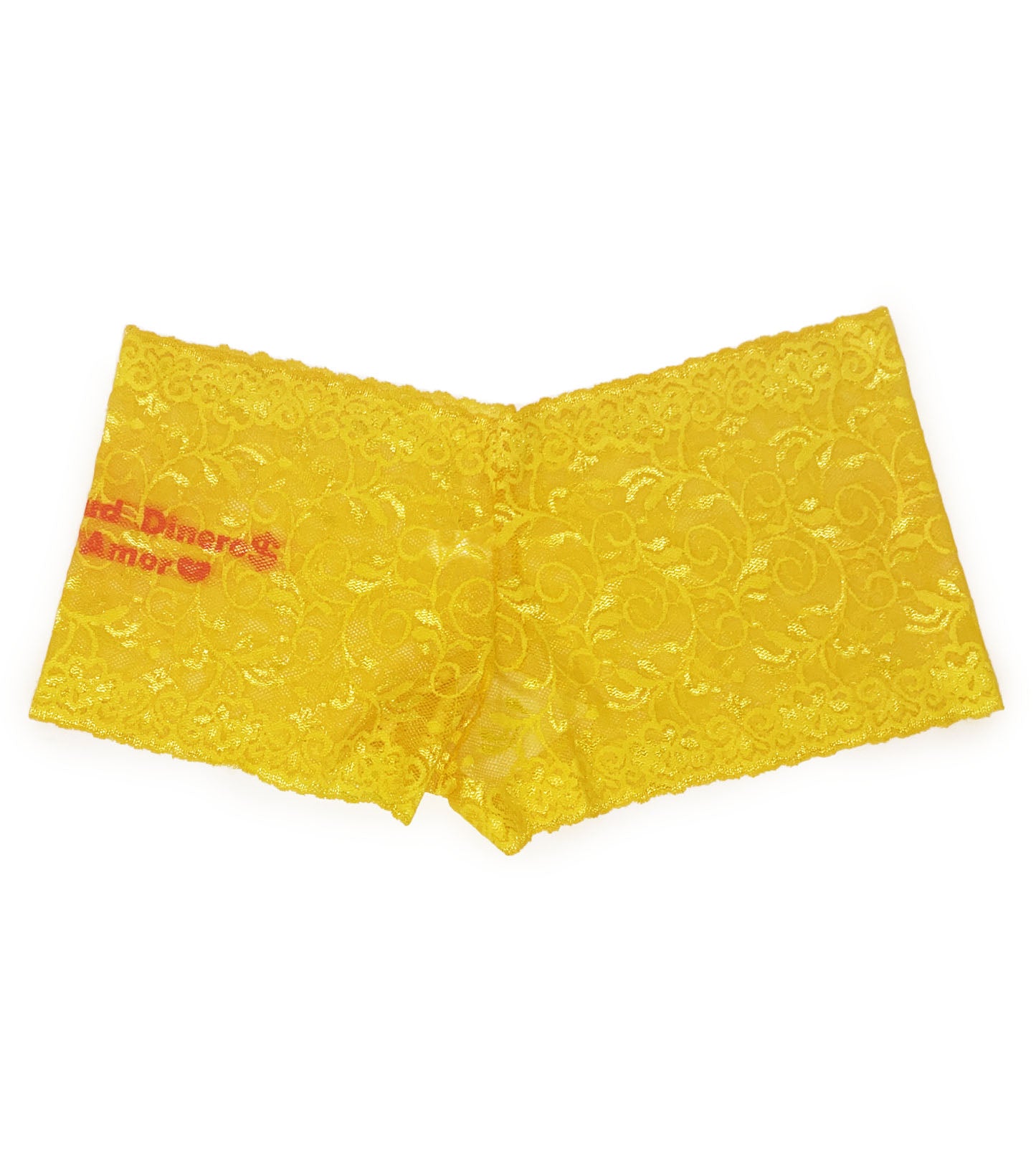 Cachetero de la suerte amarillo encaje estampado tallas grandes Feria del Brasier