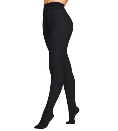 Pantymedia de microfibra negra