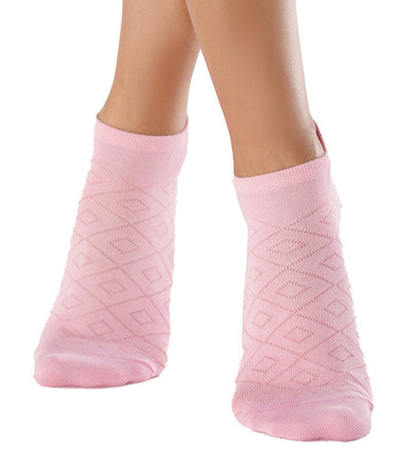 Paquete x3 media tobillera rosa