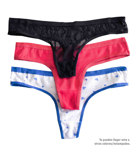 Paquete x3 panty brasilera Feria del Brasier