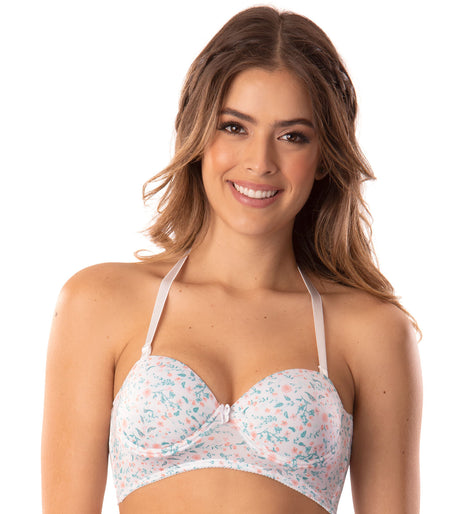 Feria del brasier-brasier strapless-estampado-mujer
